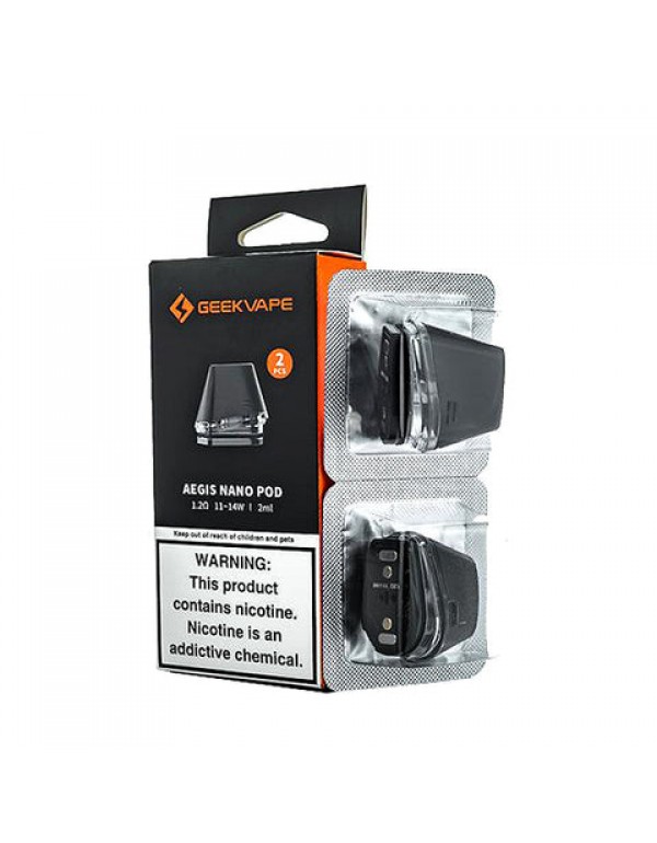 GeekVape Aegis Nano Replacement Pods  (2 Pack)