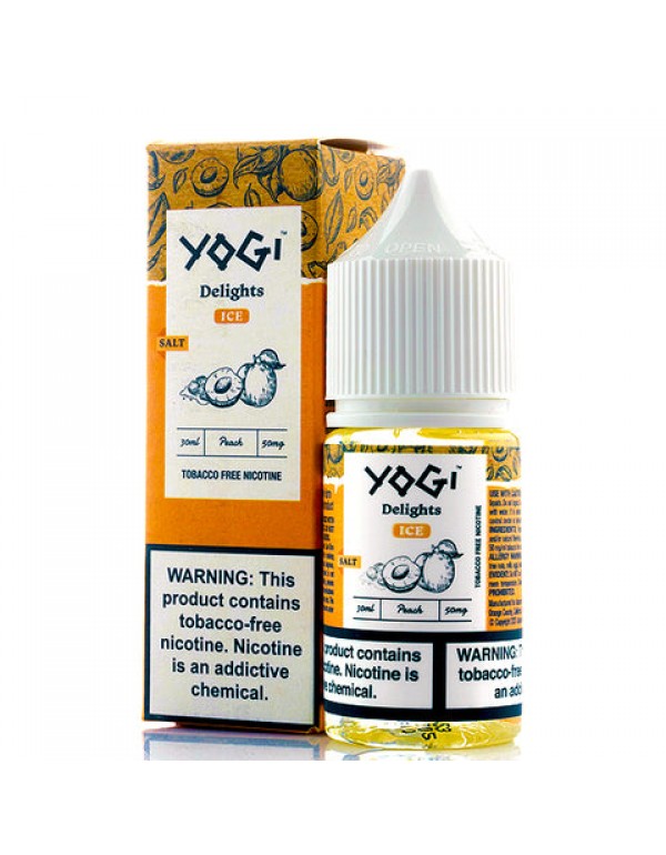 Peach Ice Salt - Yogi Delights E-Juice [Nic Salt V...