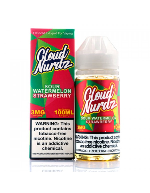 Sour Watermelon Strawberry - Cloud Nurdz E-Juice (...