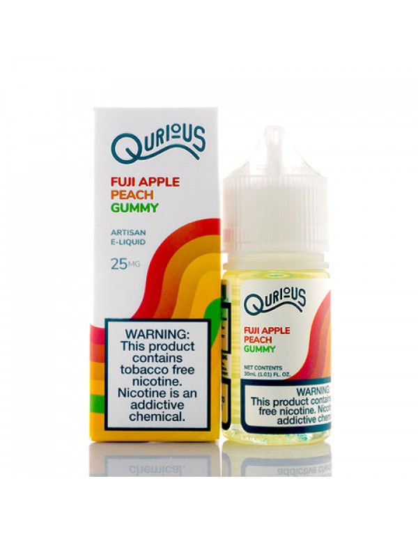 Fuji Apple Peach Gummy Salt - Qurious E-Juice