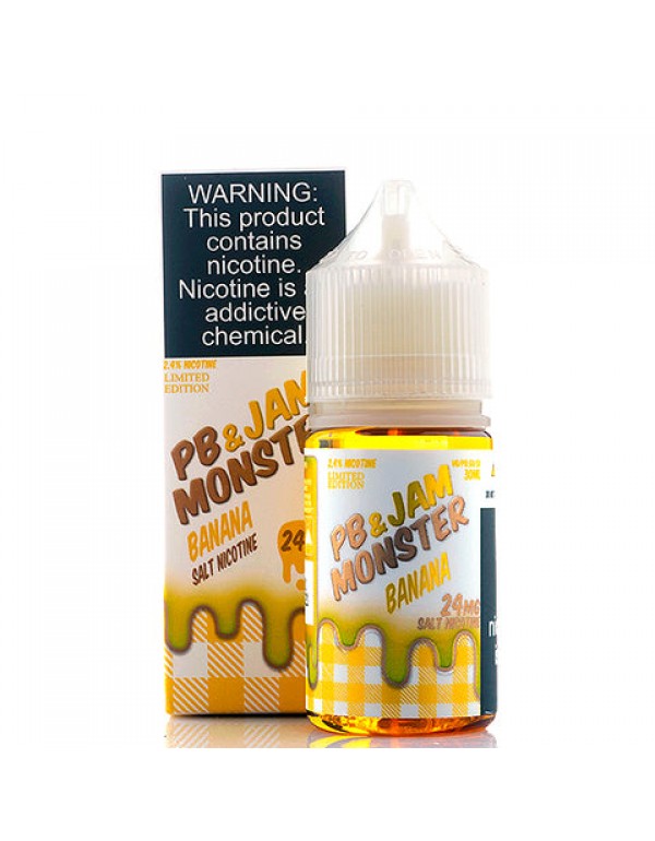 PB & Banana Jam Salt - Jam Monster E-Juice