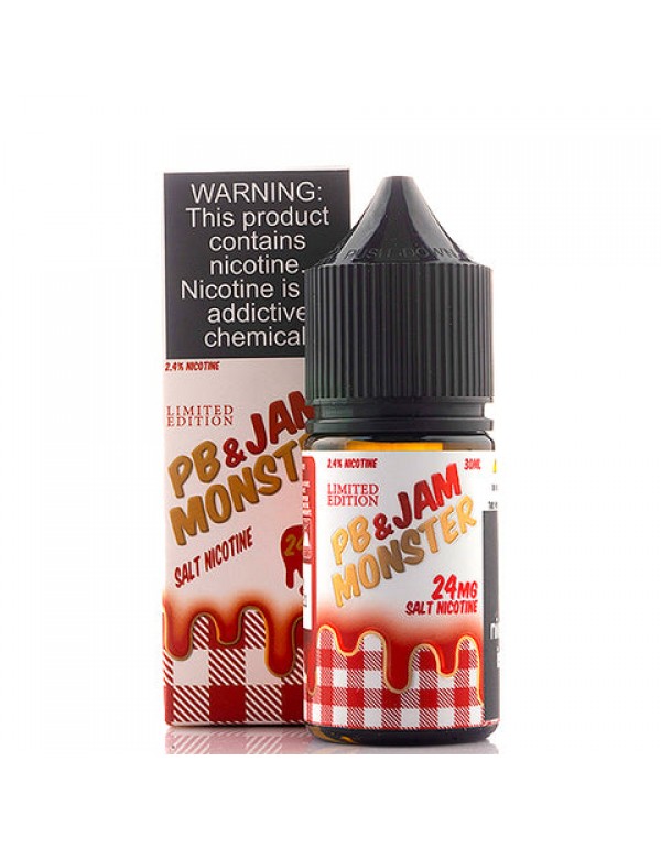 PB & Strawberry Jam Salt - Jam Monster E-Juice