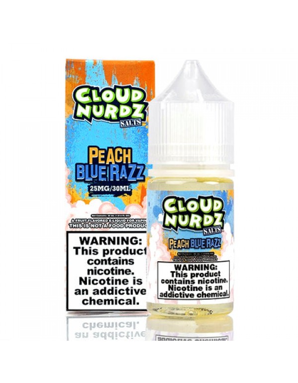 Peach Blue Raspberry Salt - Cloud Nurdz E-Juice