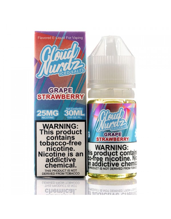 Grape Strawberry Iced Salt - Cloud Nurdz E-Juice