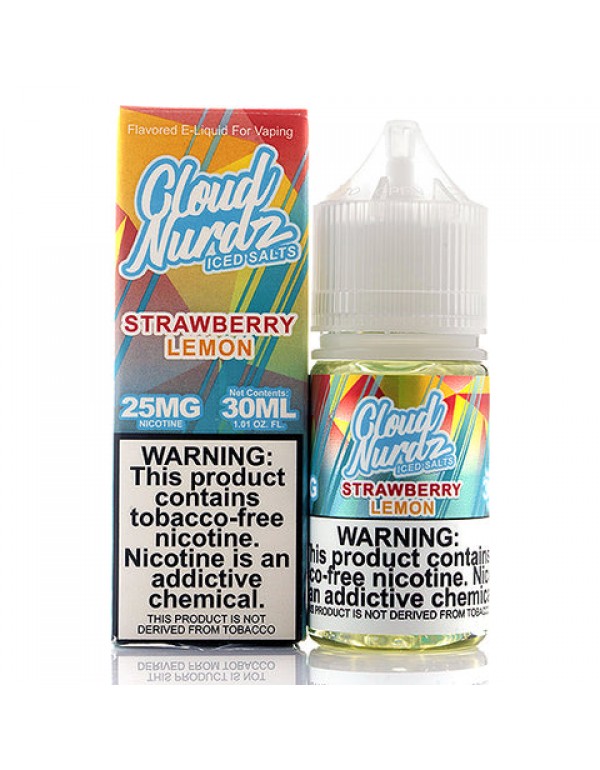 Strawberry Lemon Iced Salt - Cloud Nurdz E-Juice