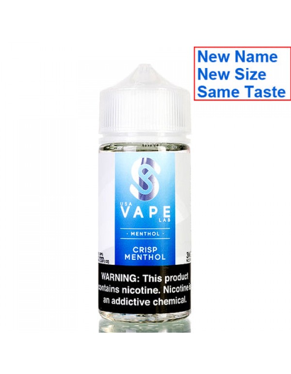 Crisp Menthol (Arctic Blizzard) - USA Vape Lab E-Juice (100 ml)