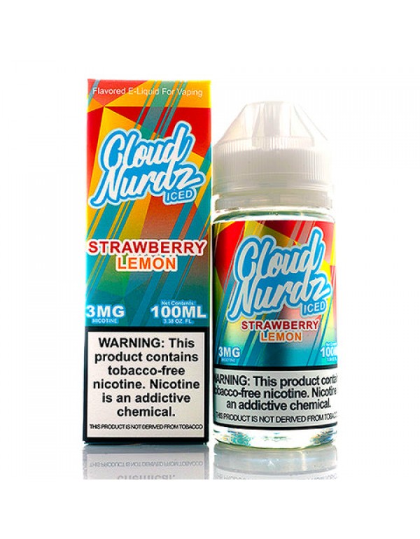 Strawberry Lemon Iced - Cloud Nurdz E-Juice (100 m...