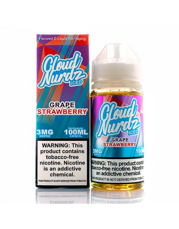 Grape Strawberry Iced - Cloud Nurdz E-Juice (100 m...