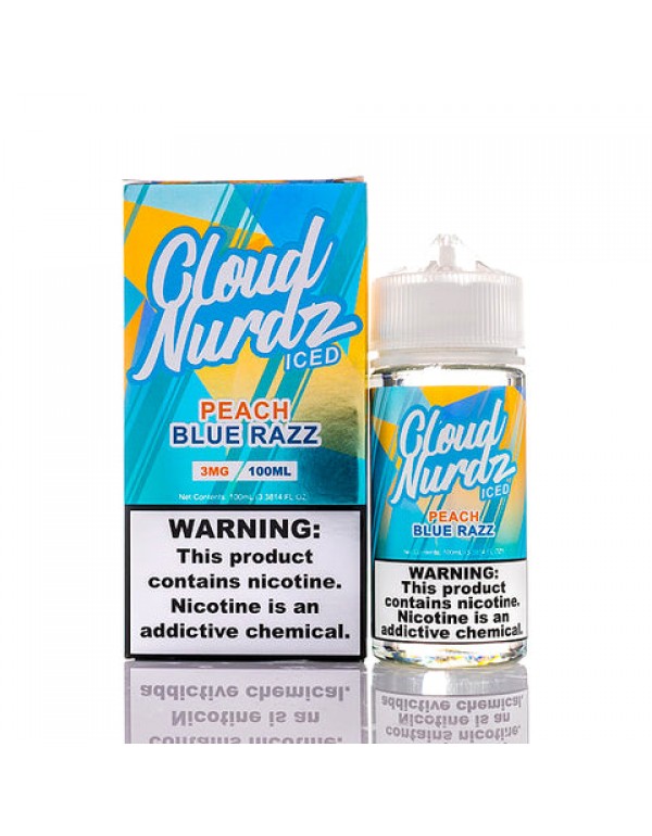 Peach Blue Razz Iced - Cloud Nurdz E-Juice (100 ml)