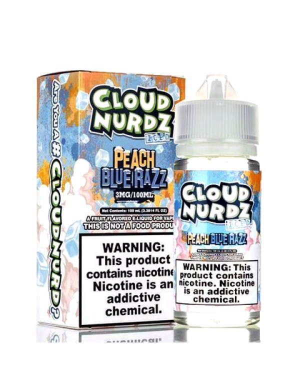 Peach Blue Razz Iced - Cloud Nurdz E-Juice (100 ml)