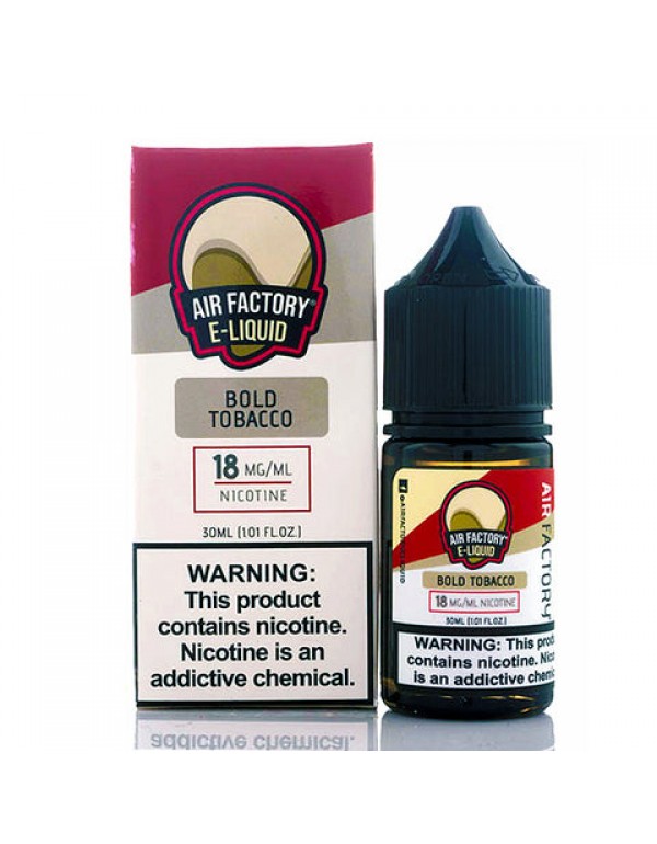 Bold Tobacco Salt - Air Factory E-Juice [Nic Salt ...