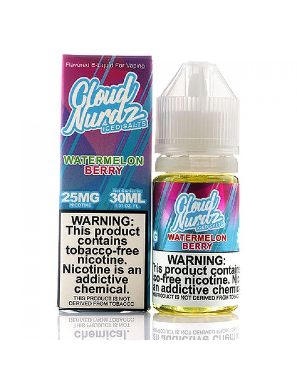 Watermelon Berry Iced Salt - Cloud Nurdz E-Juice