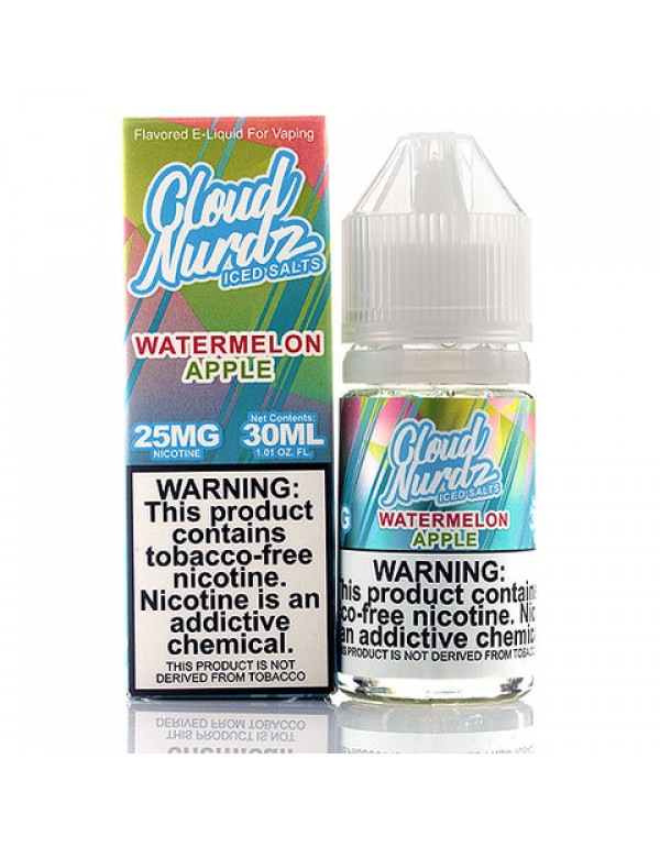 Watermelon Apple Iced Salt - Cloud Nurdz E-Juice