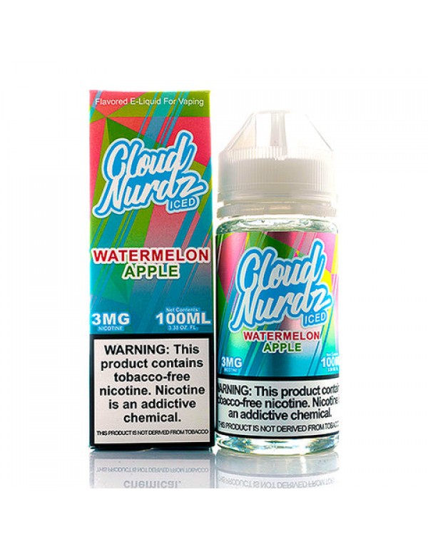 Watermelon Apple Iced - Cloud Nurdz E-Juice (100 ml)