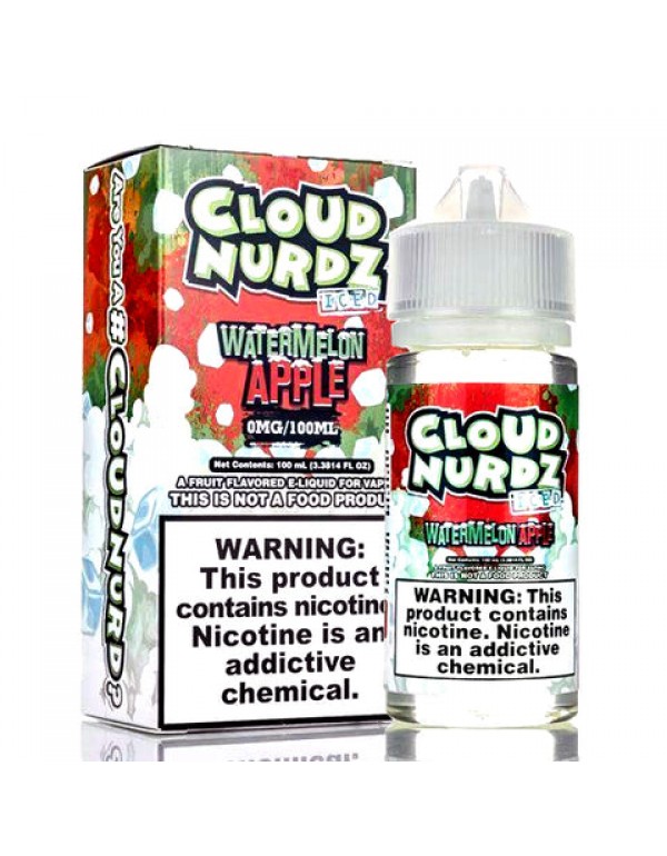 Watermelon Apple Iced - Cloud Nurdz E-Juice (100 ml)