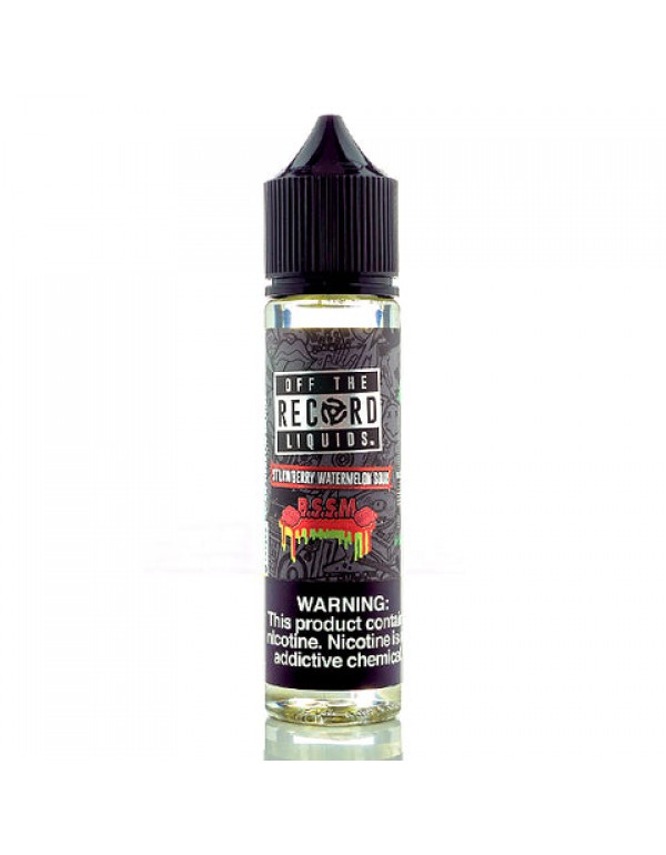 B.S.S.M - Off the Record E-Juice (60 ml)