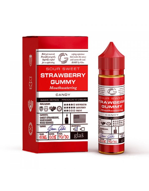 Strawberry Blast - Glas Basix E-Juice (60 ml)