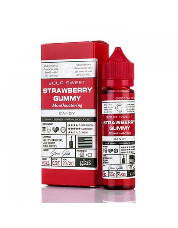 Strawberry Blast - Glas Basix E-Juice (60 ml)