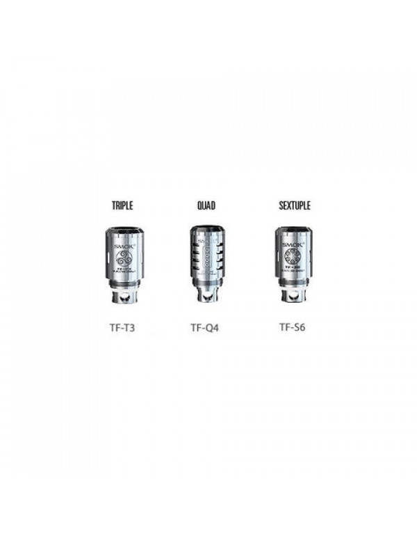 Smok TFV4 Coils / (Triple, Quad & Sextuple Coil) Atomizer Heads (5 Pack)