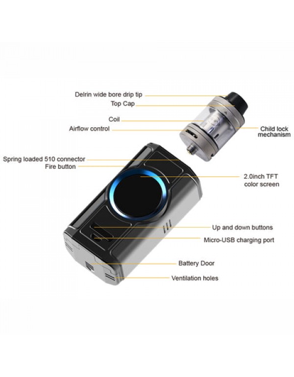 Aspire Dynamo 220W Starter Kit (w/ Nepho Tank)