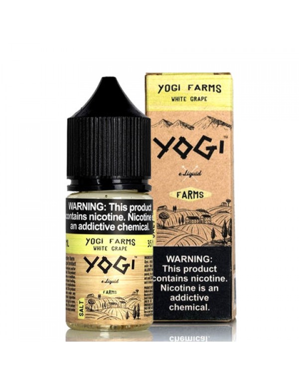 White Grape Salt - Yogi Farms E-Juice [Nic Salt Version]