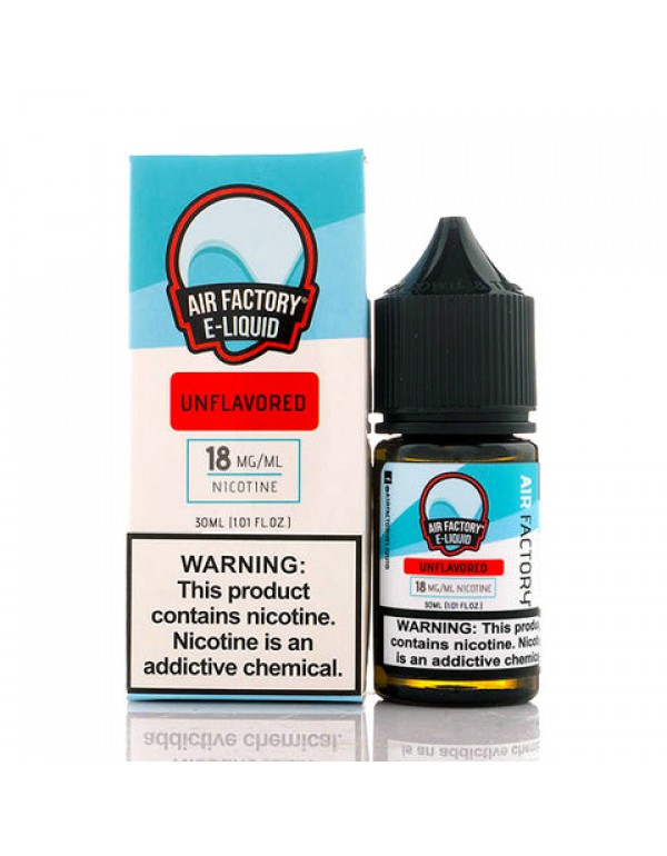 Unflavored Salt - Air Factory E-Juice [Nic Salt Ve...