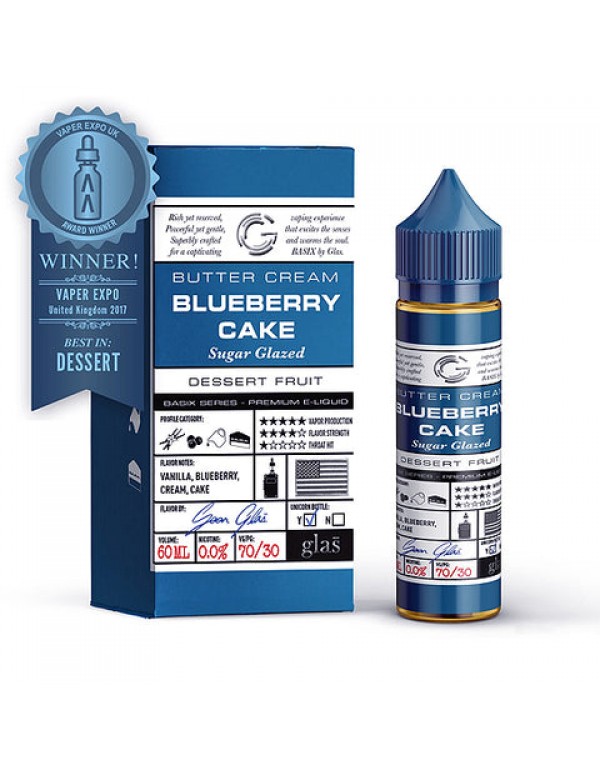 Blueberry Cake - Glas Basix E-Juice (60 ml)