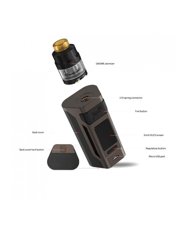 Wismec Reuleaux RX2 20700 TC Kit by Jay Bo Designs (w/ GNOME Tank)