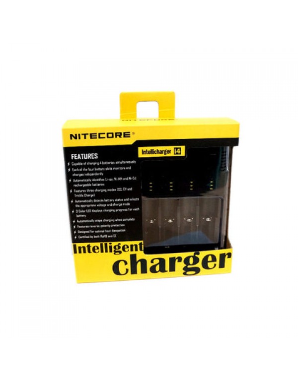 Nitecore Sysmax Intellicharge i4 4-Channel Smart Battery Charger