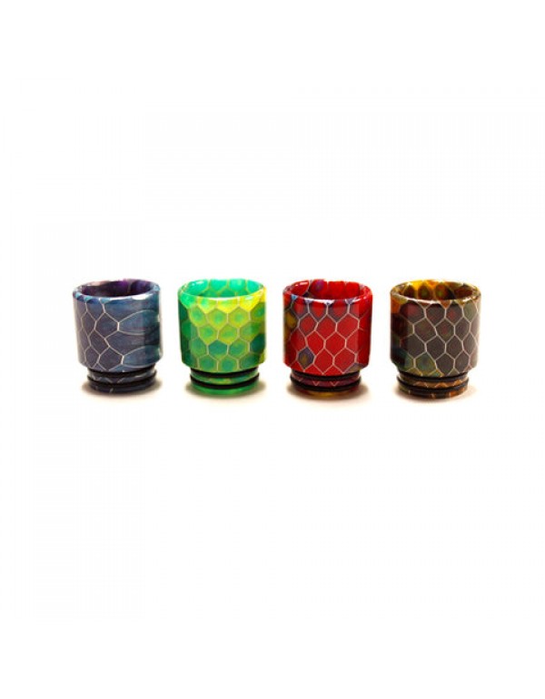 Snake Skin Resin Wide Bore Drip Tip - Swirl (For S...