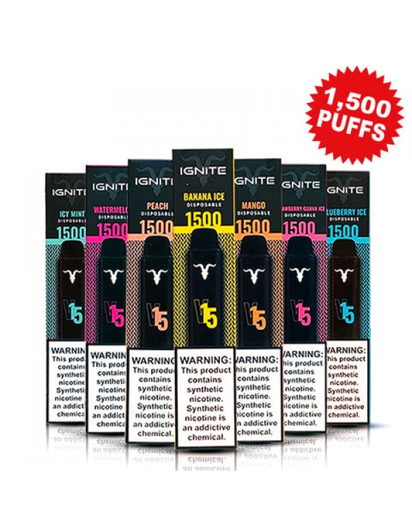 Ignite V15 Disposable Vape Pen - 1,500 Puffs