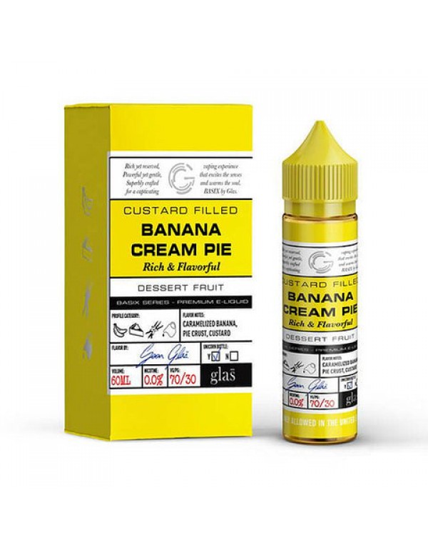 Banana Cream Pie - Glas Basix E-Juice (60 ml)