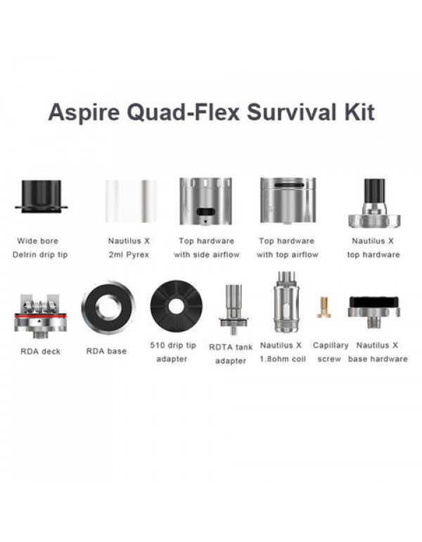 Aspire Quad Flex 4-in-1 Survival Kit