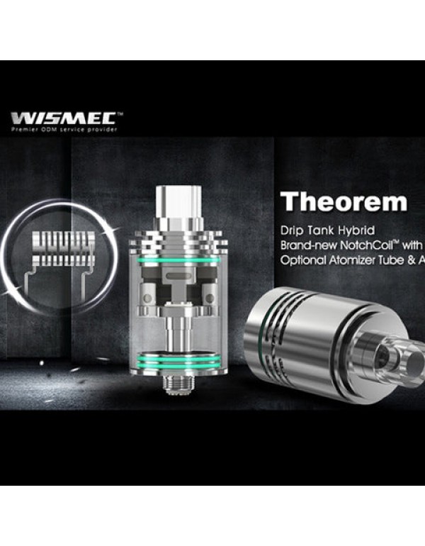 Wismec Theorem RTA - Rebuildable Tank Atomizer by Jay Bo Designs