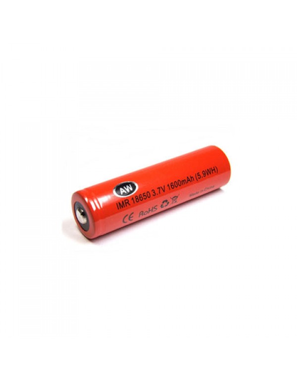 AW 18650 IMR 1600mAh 24Amp Battery