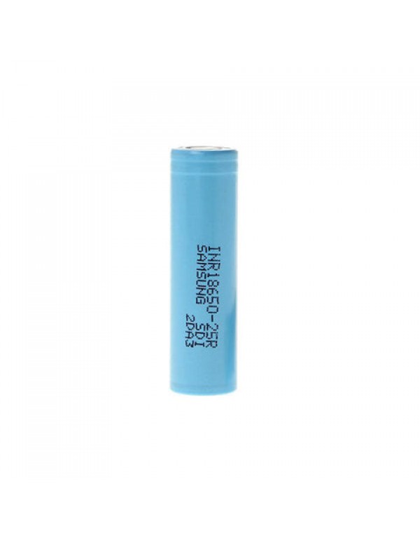 Samsung 25R 18650 INR 2500mAh 20A Flat Top Battery