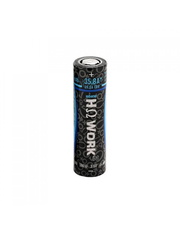 Hohm Tech Hohm Work 18650 INR 2531mAh 35.8A Flat Top Battery